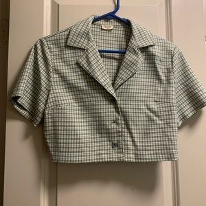 Brandy Melville Plaid Crop Top